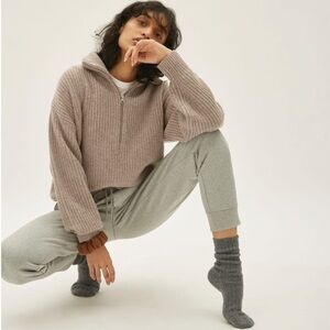 The Felted Merino Half-Zip Sweater